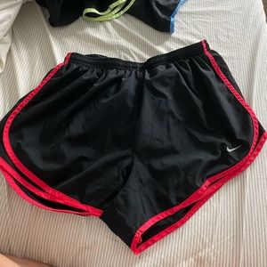 Womens Black nike running shorts sz L